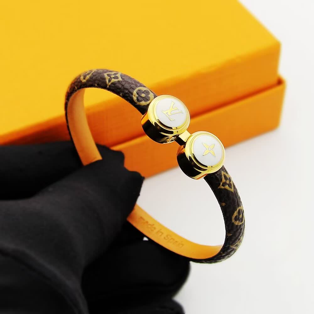 Louis Vuitton Monogram Leather Bracelet